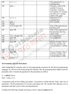 Backpatching and Procedures – Compiler Design