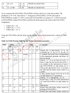 SLR PARSING – Compiler Design