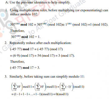 Modular Arithmetic – Cryptography and Network