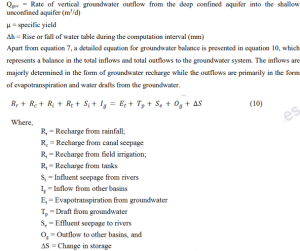 Water Balance – Water resources and management