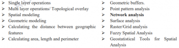 Spatial Analysis – Network Analysis – Remote sensing & GIS applications ...