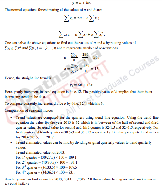 Measurement of Seasonal, Cyclic and Irregular Variation – Statistical ...