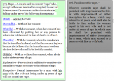 Rape Law I – Rights of Women and Children