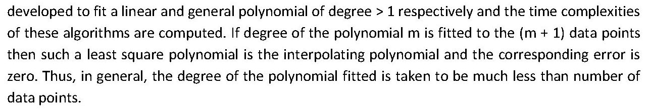 Polynomial Curve Fitting – Numerical Methods