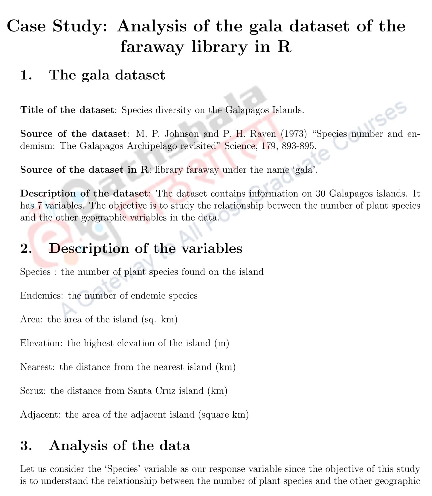 case study of regression analysis