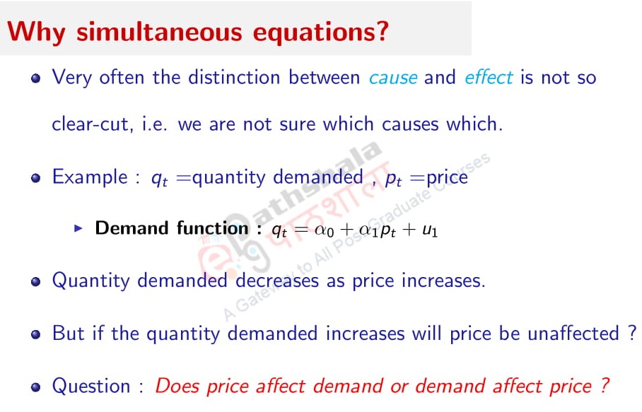 Simultaneous Equations Model : An Introduction – Econometrics and ...